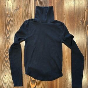 Sunday Best Aritzia Black Long Sleeve Cotton Blend Turtle Neck XXS